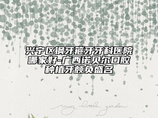 兴宁区钢牙箍牙牙科医院哪家好-广西诺贝尔口腔种植牙颇负盛名