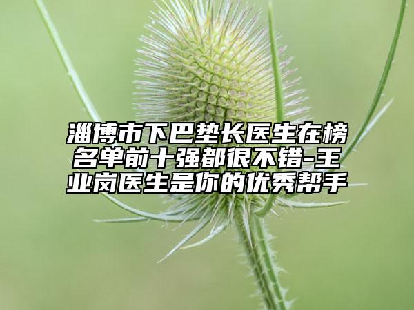 淄博市下巴垫长医生在榜名单前十强都很不错-王业岗医生是你的优秀帮手