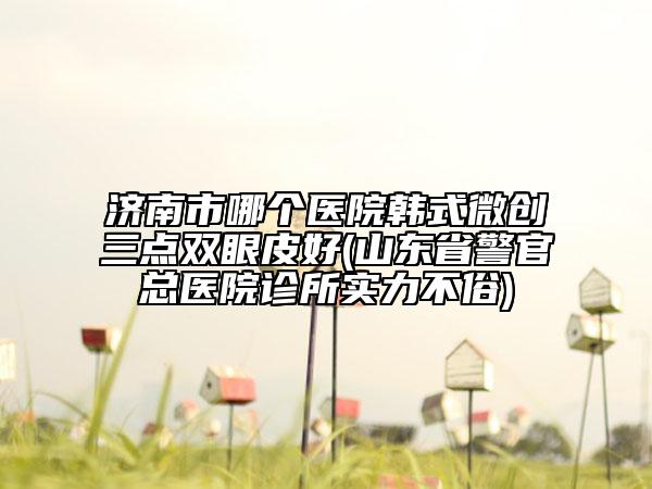 济南市哪个医院韩式微创三点双眼皮好(山东省警官总医院诊所实力不俗)