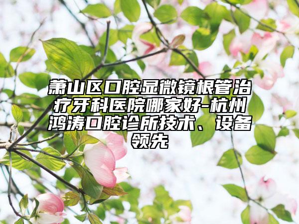 萧山区口腔显微镜根管治疗牙科医院哪家好-杭州鸿涛口腔诊所技术、设备领先