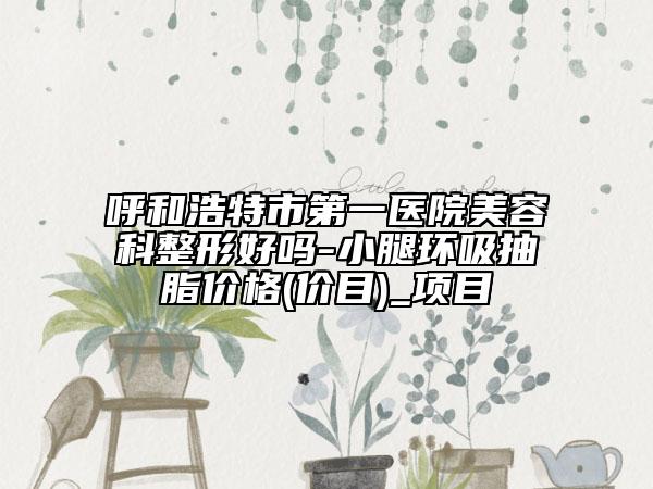 呼和浩特市第一医院美容科整形好吗-小腿环吸抽脂价格(价目)_项目