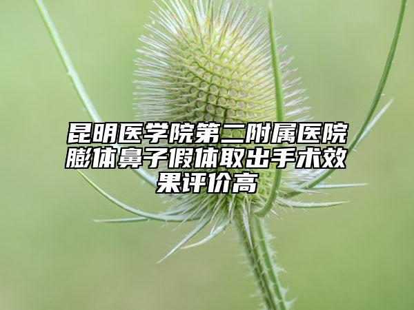 昆明医学院第二附属医院膨体鼻子假体取出手术效果评价高