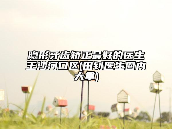 隐形牙齿矫正最好的医生王沙河口区(田钊医生圈内大拿)