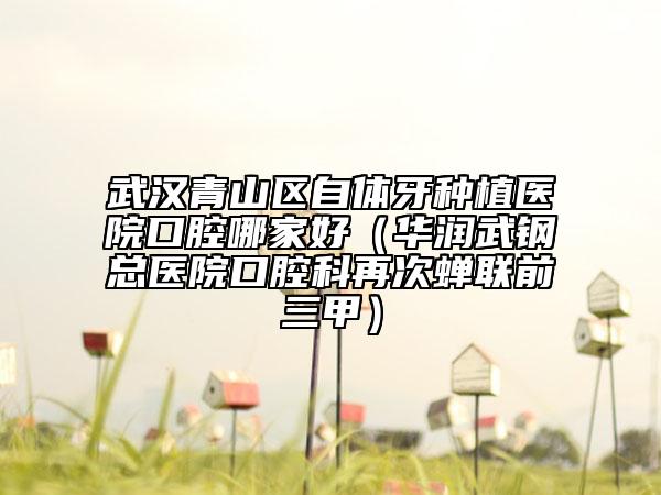 武汉青山区自体牙种植医院口腔哪家好（华润武钢总医院口腔科再次蝉联前三甲）
