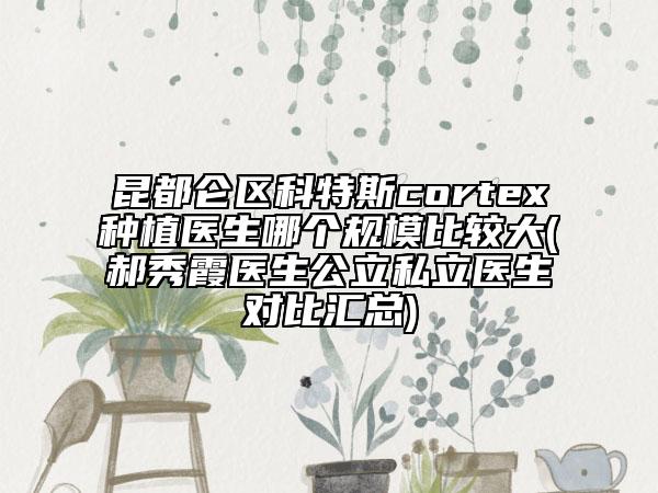 昆都仑区科特斯cortex种植医生哪个规模比较大(郝秀霞医生公立私立医生对比汇总)