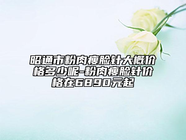 昭通市粉肉瘦脸针大概价格多少呢-粉肉瘦脸针价格在6890元起