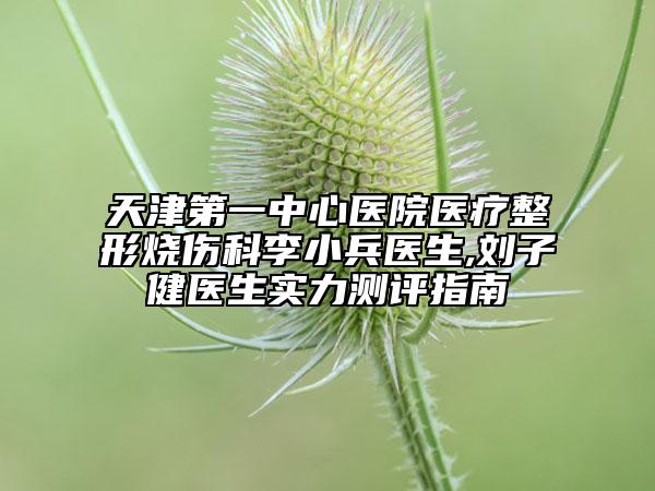 天津第一中心医院医疗整形烧伤科李小兵医生,刘子健医生实力测评指南