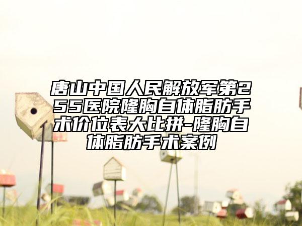 唐山中国人民解放军第255医院隆胸自体脂肪手术价位表大比拼-隆胸自体脂肪手术案例