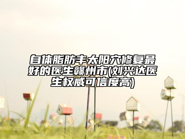 自体脂肪丰太阳穴修复最好的医生赣州市(刘兴达医生权威可信度高)