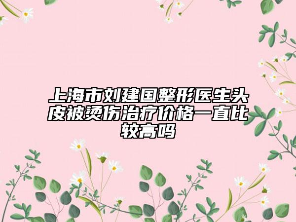 上海市刘建国整形医生头皮被烫伤治疗价格一直比较高吗