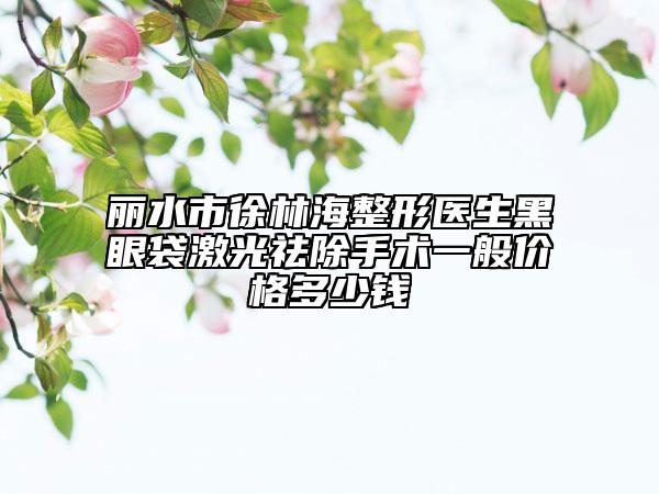 丽水市徐林海整形医生黑眼袋激光祛除手术一般价格多少钱