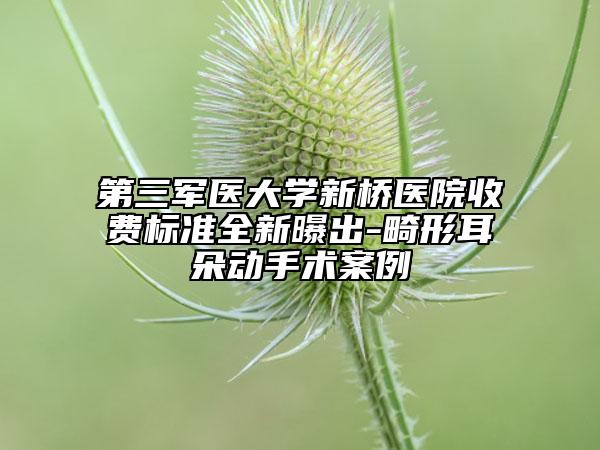 第三军医大学新桥医院收费标准全新曝出-畸形耳朵动手术案例