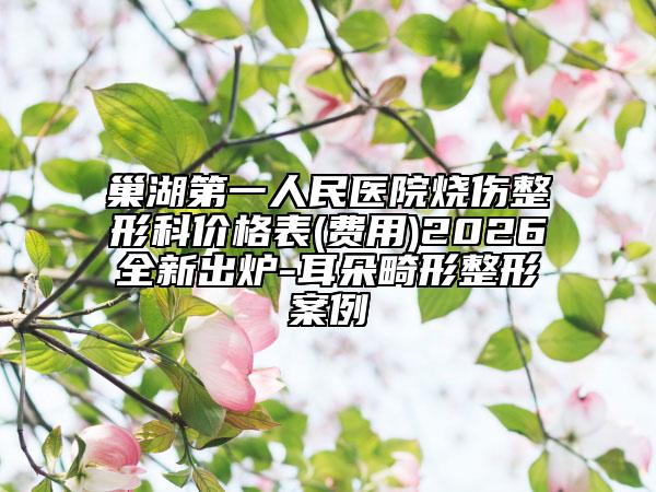巢湖第一人民医院烧伤整形科价格表(费用)2026全新出炉-耳朵畸形整形案例