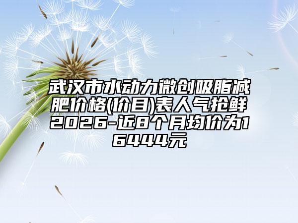 武汉市水动力微创吸脂减肥价格(价目)表人气抢鲜2026-近8个月均价为16444元