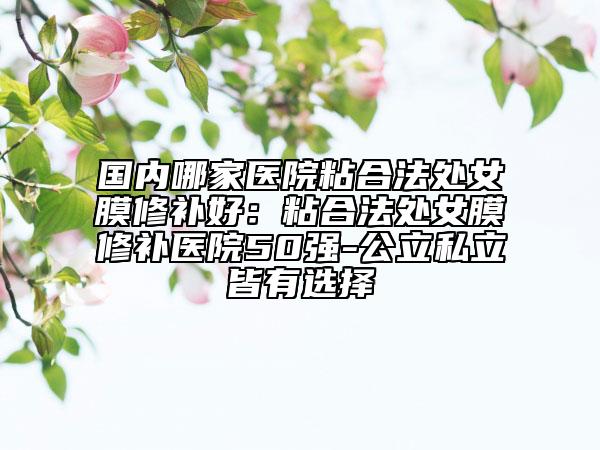 国内哪家医院粘合法处女膜修补好：粘合法处女膜修补医院50强-公立私立皆有选择