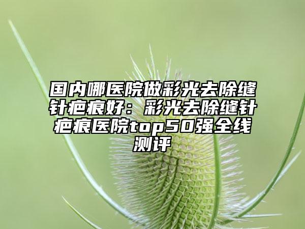 国内哪医院做彩光去除缝针疤痕好：彩光去除缝针疤痕医院top50强全线测评