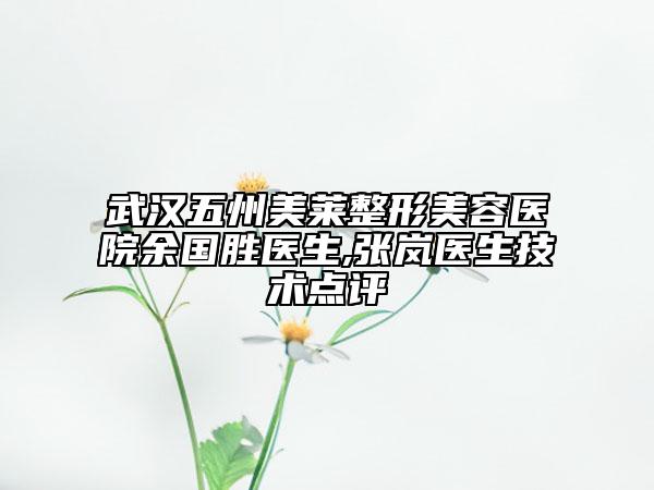 武汉五州美莱整形美容医院余国胜医生,张岚医生技术点评