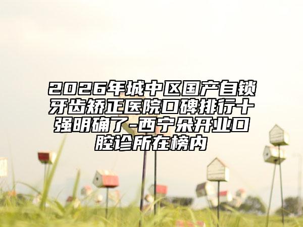 2026年城中区国产自锁牙齿矫正医院口碑排行十强明确了-西宁朵开业口腔诊所在榜内