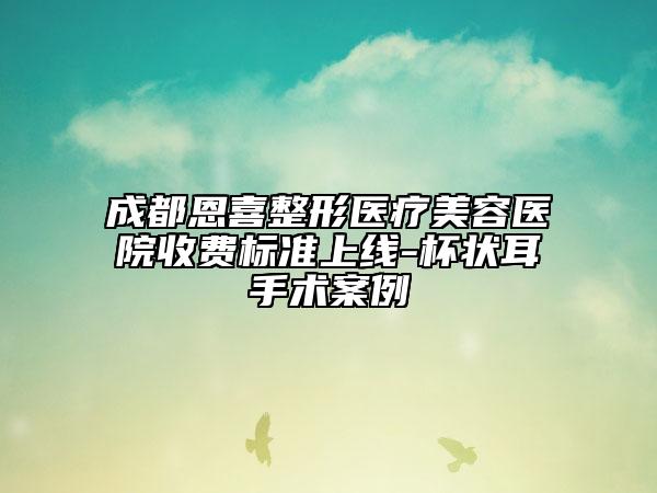 成都恩喜整形医疗美容医院收费标准上线-杯状耳手术案例