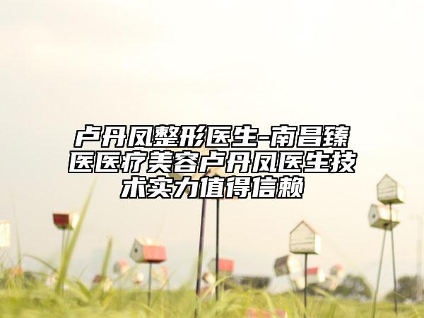 卢丹凤整形医生-南昌臻医医疗美容卢丹凤医生技术实力值得信赖