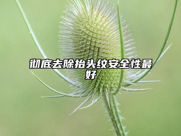 彻底去除抬头纹安全性最好