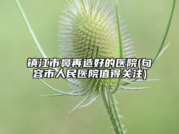 镇江市鼻再造好的医院(句容市人民医院值得关注)