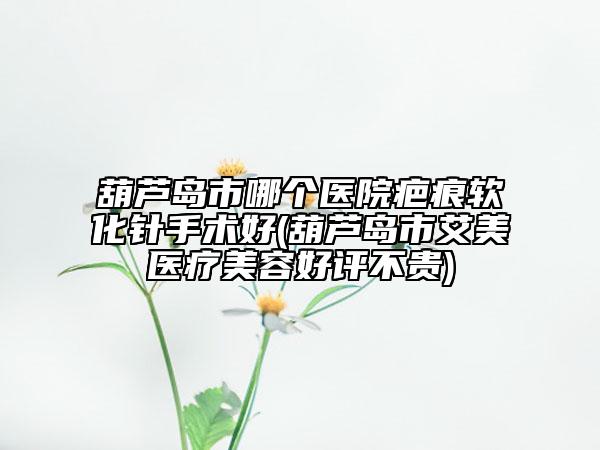 葫芦岛市哪个医院疤痕软化针手术好(葫芦岛市艾美医疗美容好评不贵)