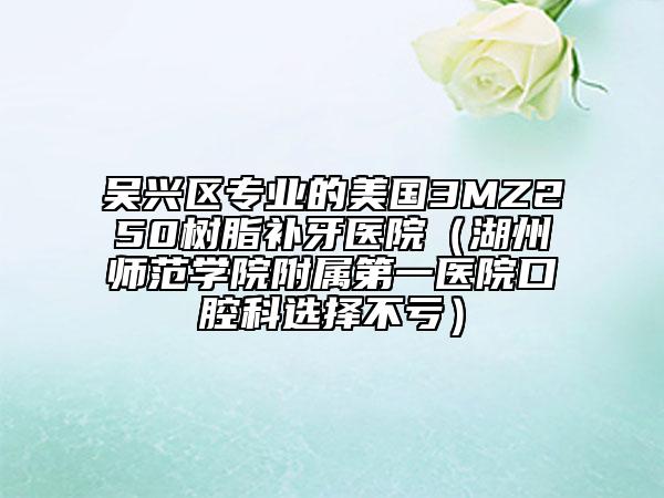 吴兴区专业的美国3MZ250树脂补牙医院（湖州师范学院附属第一医院口腔科选择不亏）