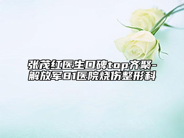 张茂红医生口碑top齐聚-解放军81医院烧伤整形科