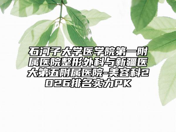 石河子大学医学院第一附属医院整形外科与新疆医大第五附属医院-美容科2026排名实力PK