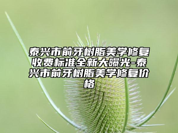 泰兴市前牙树脂美学修复收费标准全新大曝光-泰兴市前牙树脂美学修复价格