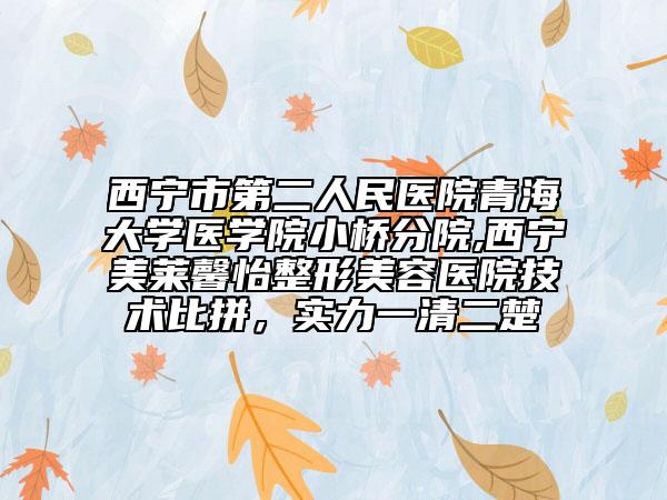 西宁市第二人民医院青海大学医学院小桥分院,西宁美莱馨怡整形美容医院技术比拼，实力一清二楚