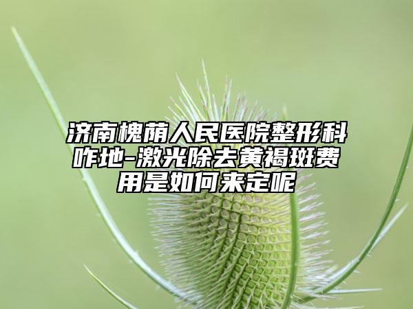 济南槐荫人民医院整形科咋地-激光除去黄褐斑费用是如何来定呢