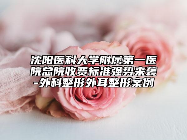 沈阳医科大学附属第一医院总院收费标准强势来袭-外科整形外耳整形案例
