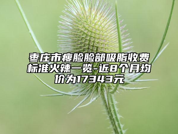 枣庄市瘦脸脸部吸脂收费标准火辣一览-近8个月均价为17343元