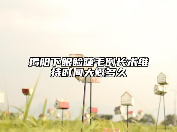 揭阳下眼睑睫毛倒长术维持时间大概多久