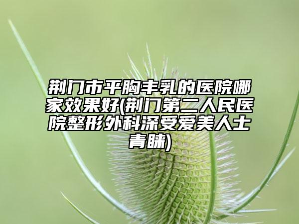 荆门市平胸丰乳的医院哪家效果好(荆门第二人民医院整形外科深受爱美人士青睐)