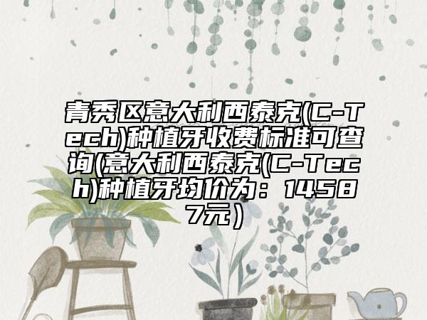 青秀区意大利西泰克(C-Tech)种植牙收费标准可查询(意大利西泰克(C-Tech)种植牙均价为:14587元)