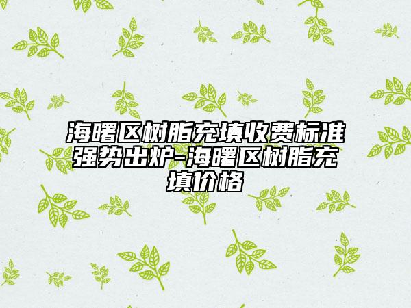 海曙区树脂充填收费标准强势出炉-海曙区树脂充填价格