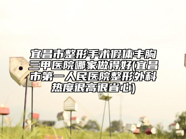 宜昌市整形手术假体丰胸三甲医院哪家做得好(宜昌市第一人民医院整形外科热度很高很省心)