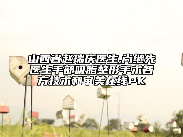 山西省赵瑞庆医生,尚继先医生手部吸脂整形手术各方技术和审美在线PK