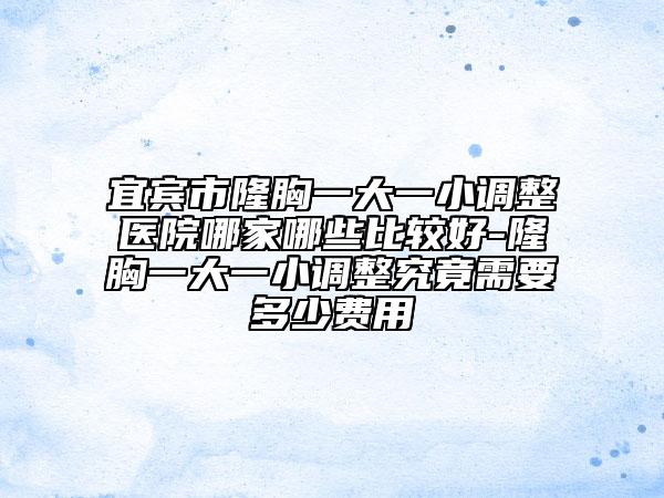 宜宾市隆胸一大一小调整医院哪家哪些比较好-隆胸一大一小调整究竟需要多少费用