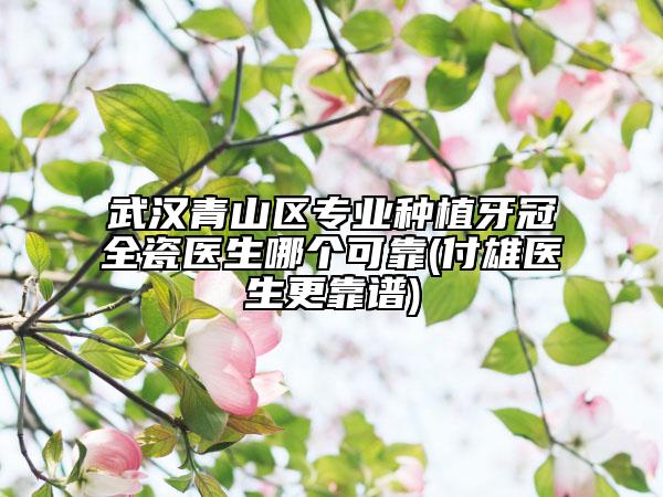 武汉青山区专业种植牙冠全瓷医生哪个可靠(付雄医生更靠谱)