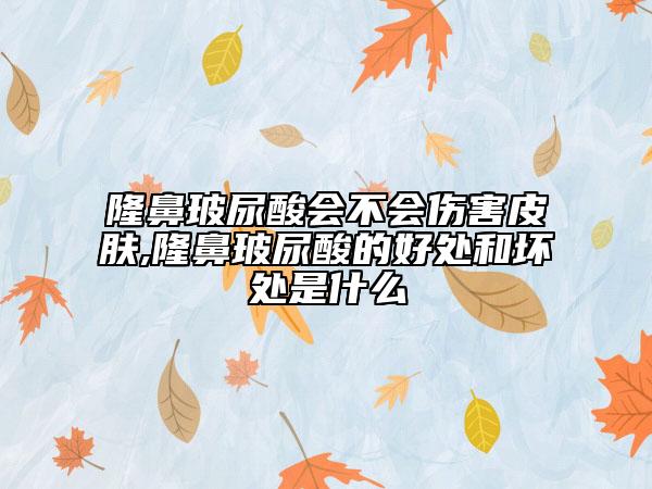隆鼻玻尿酸会不会伤害皮肤,隆鼻玻尿酸的好处和坏处是什么