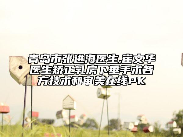 青岛市张进海医生,崔文华医生矫正乳房下垂手术各方技术和审美在线PK