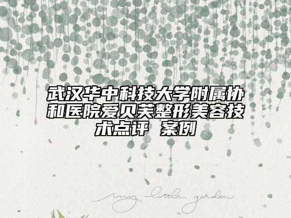 武汉华中科技大学附属协和医院爱贝芙整形美容技术点评 案例