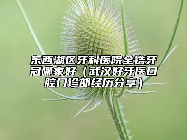 东西湖区牙科医院全锆牙冠哪家好（武汉好牙医口腔门诊部经历分享）