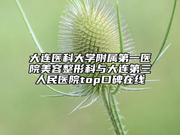 大连医科大学附属第一医院美容整形科与大连第三人民医院top口碑在线