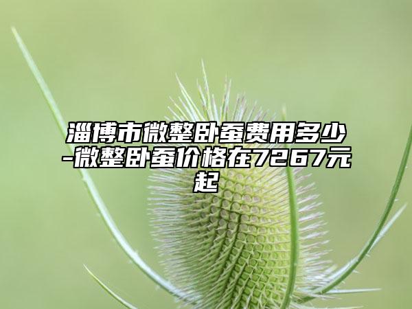 淄博市微整卧蚕费用多少-微整卧蚕价格在7267元起