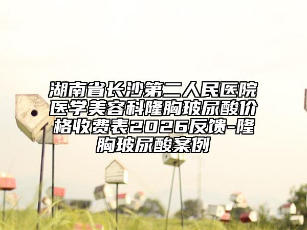 湖南省长沙第二人民医院医学美容科隆胸玻尿酸价格收费表2026反馈-隆胸玻尿酸案例